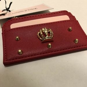Juicy Couture Crimson Red Novelty Card Case